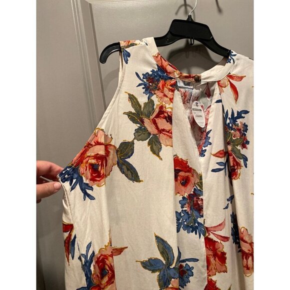 JENNARATION Ivory Floral Tunic Dress 2XL NWT - Picture 5 of 8